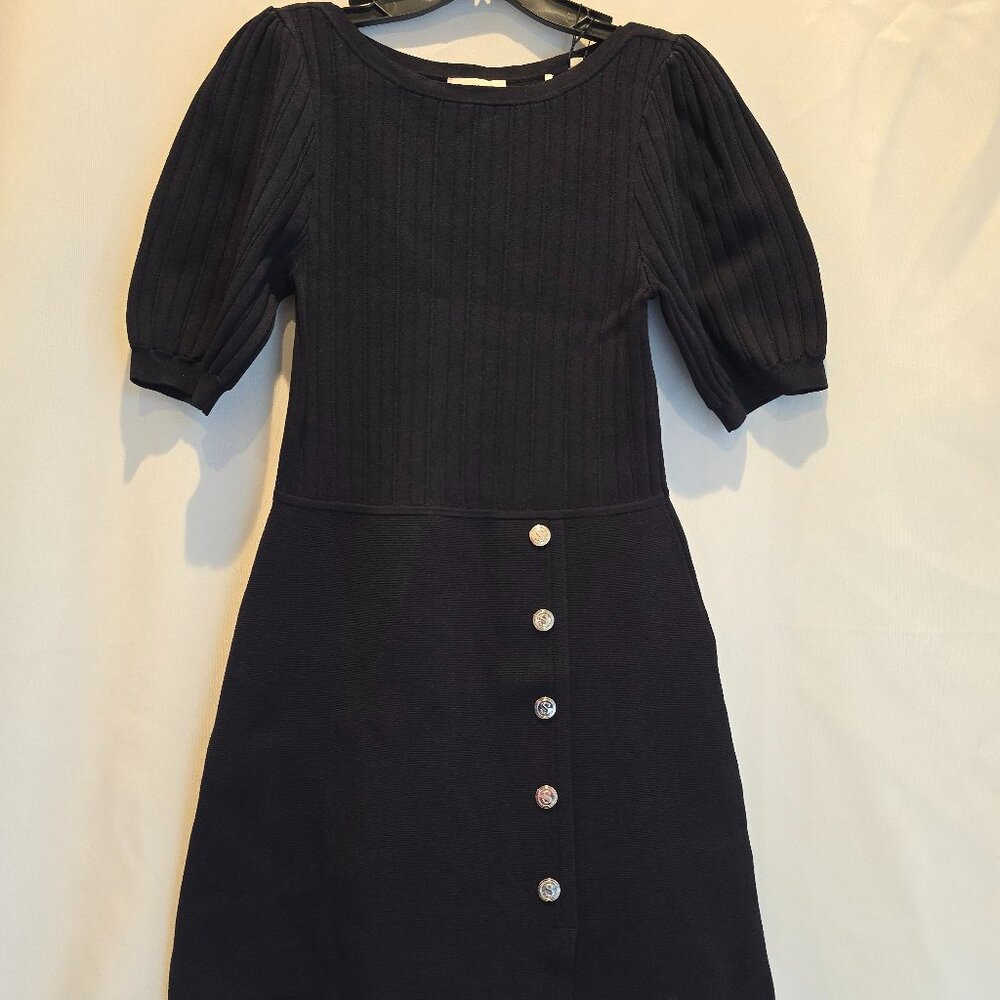 Sandro Eugenia Short Knit Dress in Black, Size 38, New with tags
